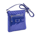 Parinda 11198 EMET (Blue) Quilted Faux Leather Crossbody Bag